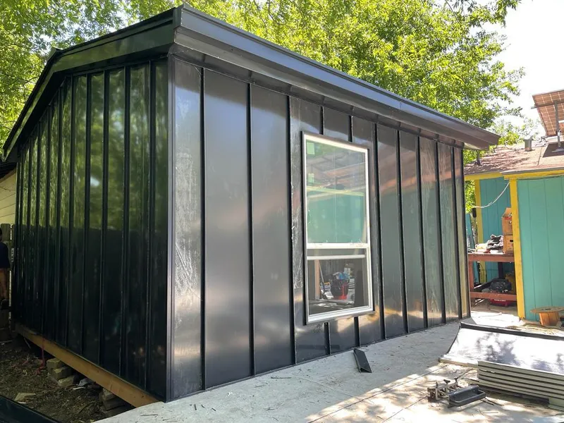 Black standing seam metal wall panels for Metal Roof Installation in Goodlettsville